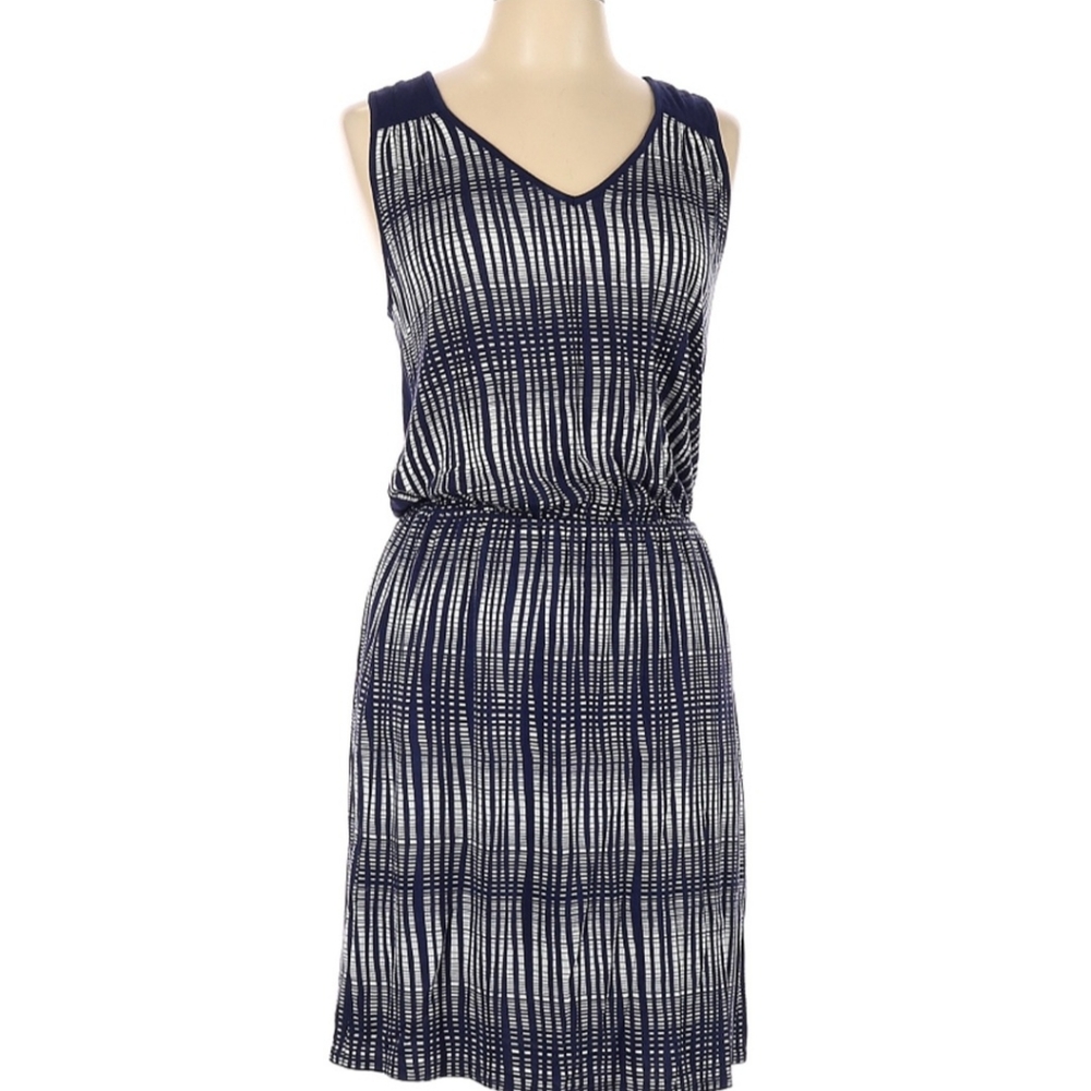 Deletta Dress Blue & White